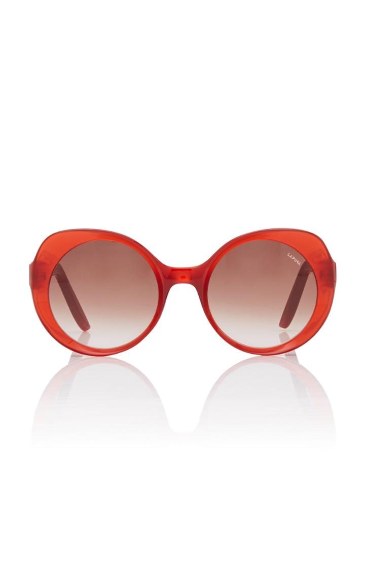 Lapima Carota Round-frame Acetate Sunglasses