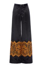 Rahul Mishra Patched Lace Satin Pant