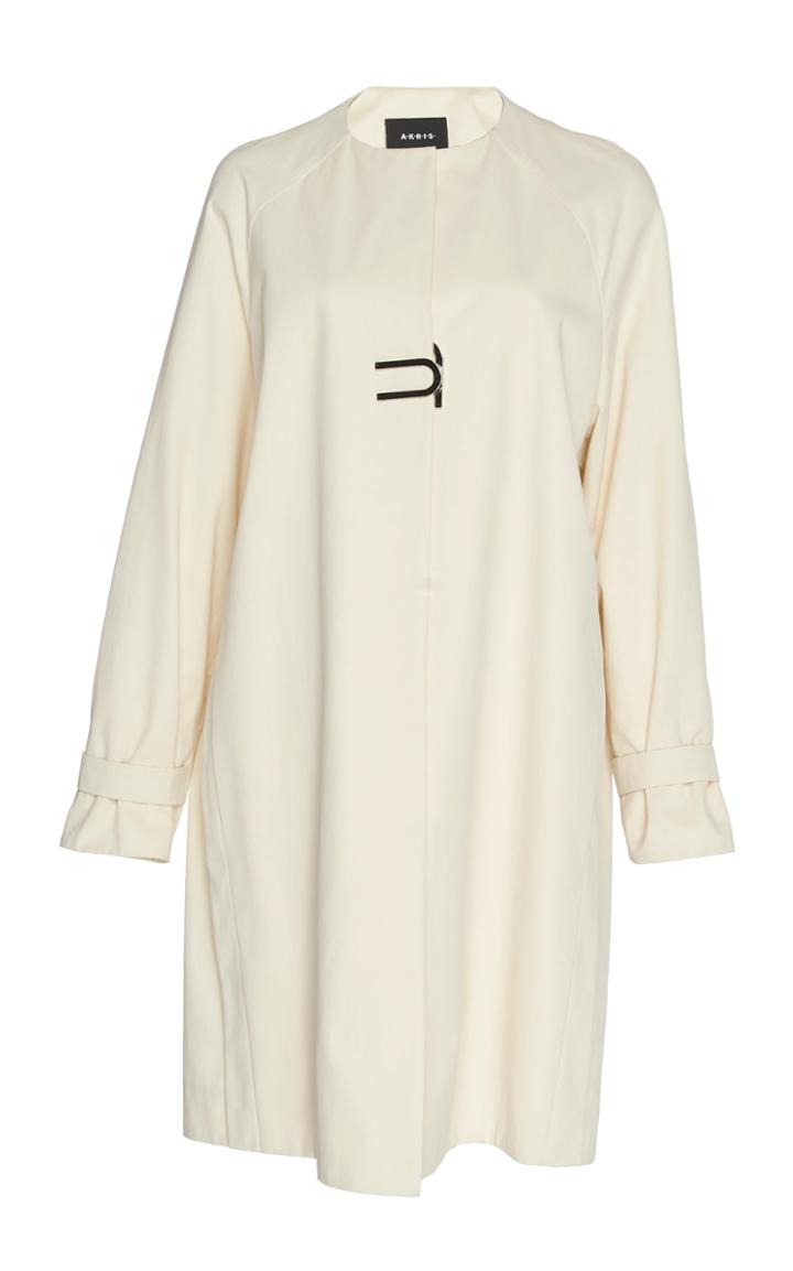 Akris Magnet Clasp Cotton Coat
