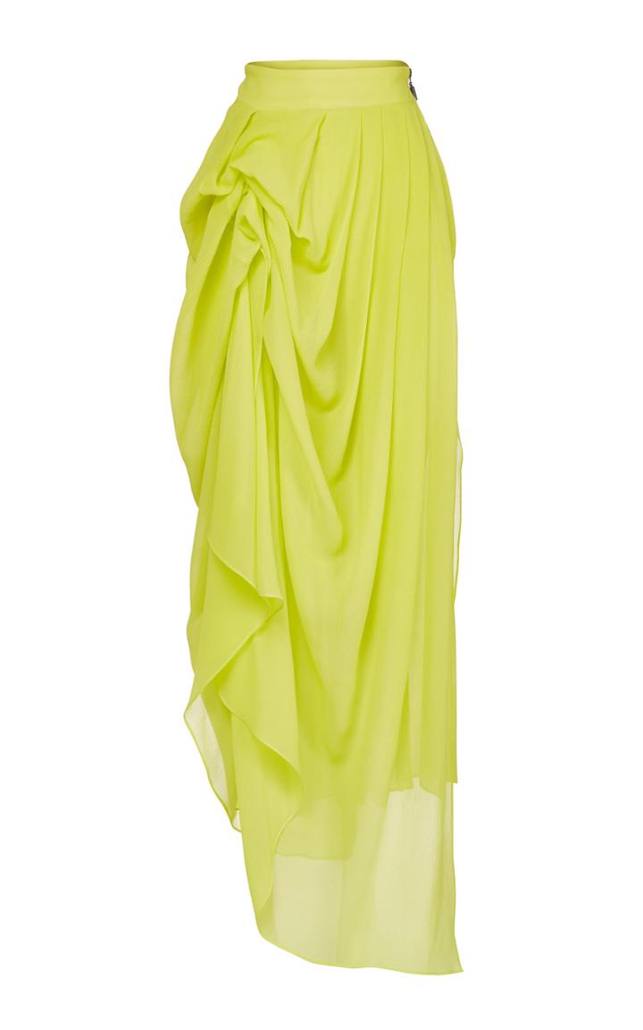 Maticevski Singing Draped Silk Skirt