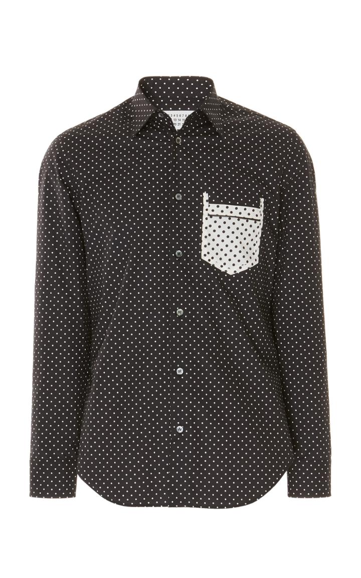 Maison Margiela Micro Polka Dot Cotton Shirt