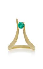 Ark Emerald Blooming Lotus Ring