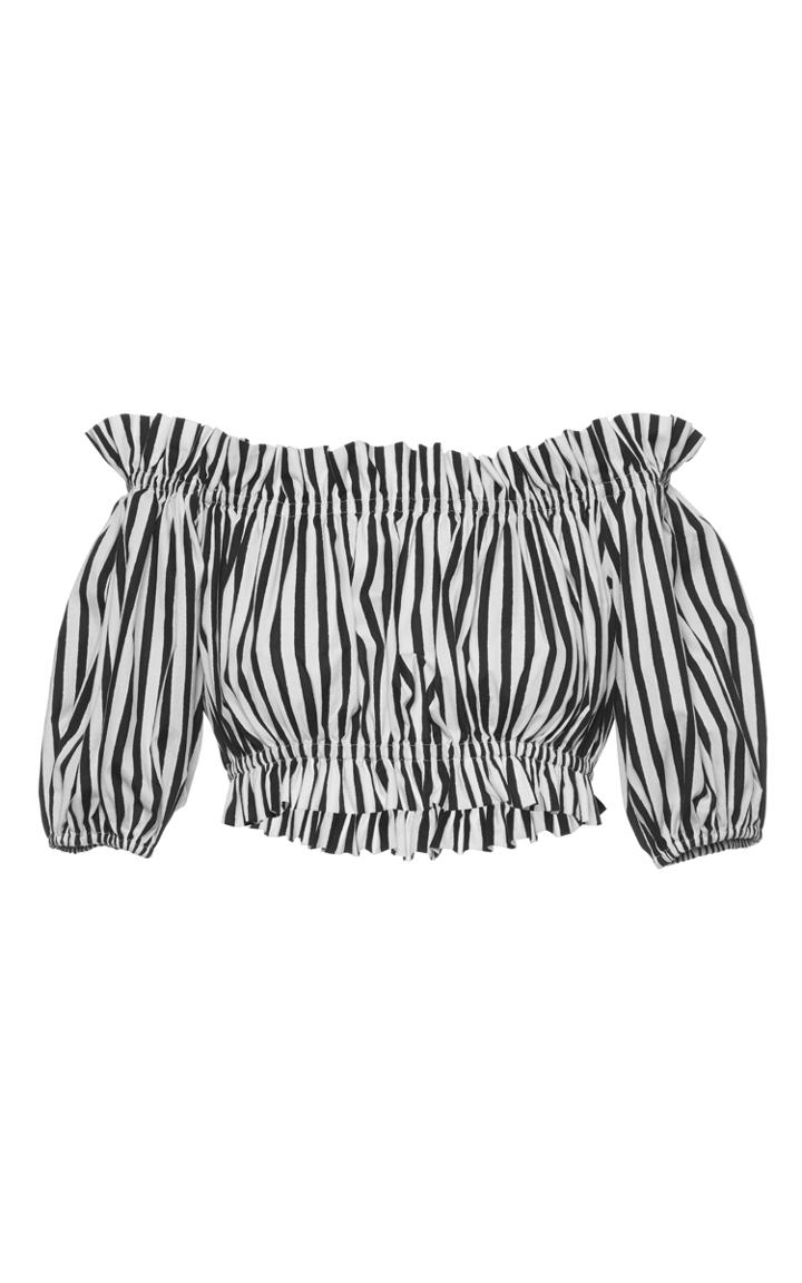 Dolce & Gabbana Striped Cotton Crop Top
