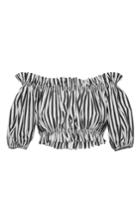 Dolce & Gabbana Striped Cotton Crop Top