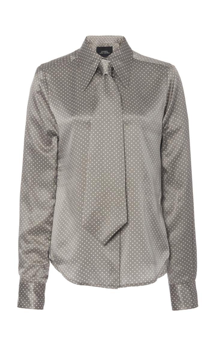 Moda Operandi Marc Jacobs Polka-dot Silk-cotton Button-front Shirt Size: 0