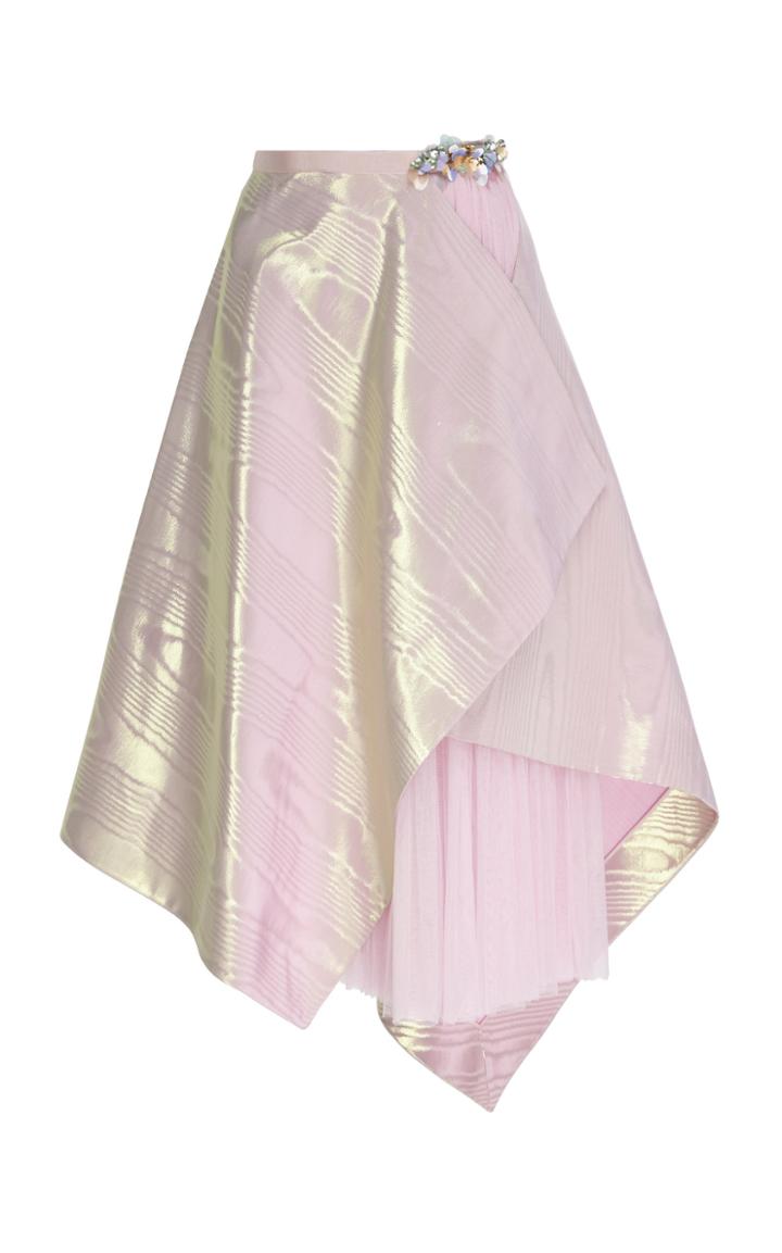 Delpozo Moir Asymmetrical Skirt