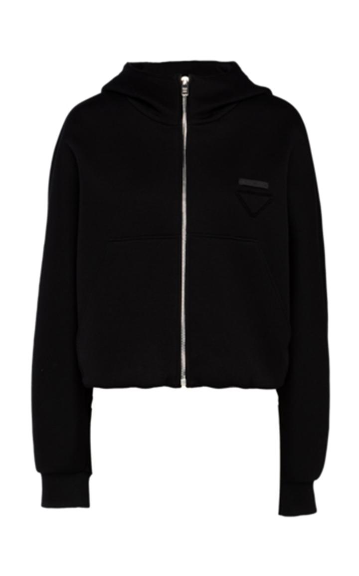 Moda Operandi Prada Technical Cotton Fleece Blouson Jacket