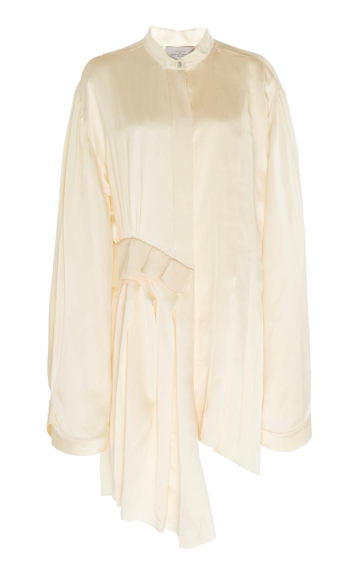 Preen By Thornton Bregazzi Deconstructed Satin Shirtdress