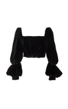 Andres Otalora Yolanda Silk Velvet Top