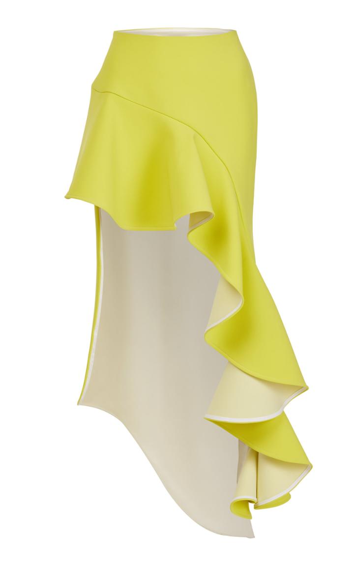 Maticevski Basque Ruffle Skirt