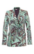 Emilio Pucci Velvet Animal Double Breasted Jacket
