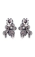 Dorothee Schumacher Rock Glam Embroidered Clip Earrings