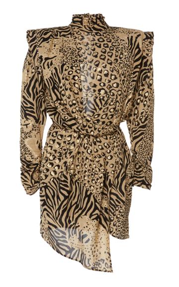 Dundas Gilded Leopard Print Dress