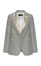 Fabiana Filippi Silk Trim Linen Blazer