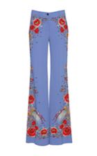 Roberto Cavalli Floral Stretch Cady Trousers