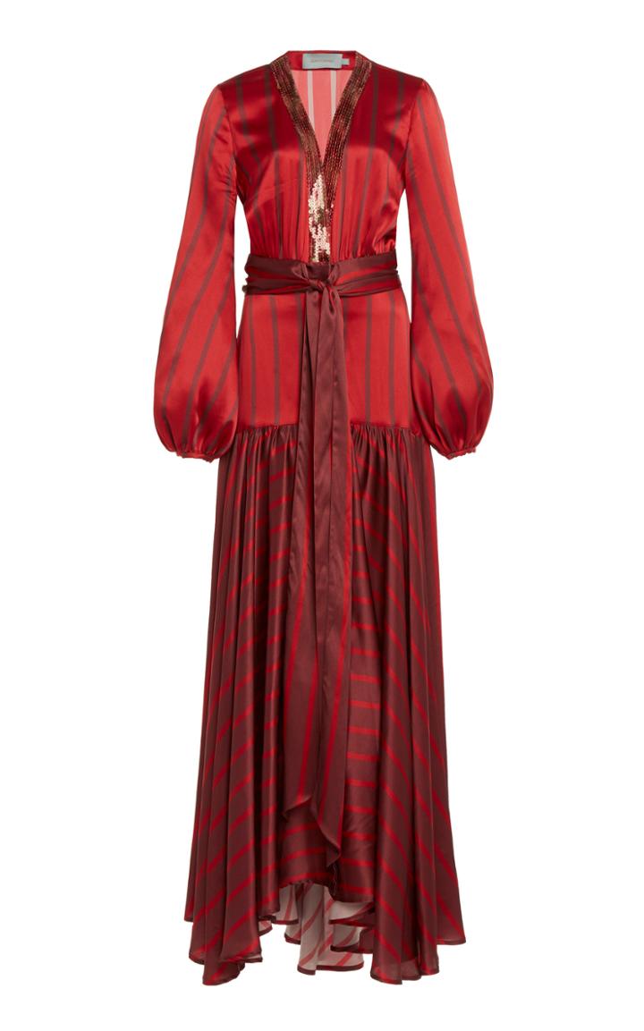 Moda Operandi Silvia Tcherassi Connie Striped Silk Dress