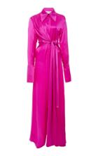 16arlington Satin Knot Maxi Dress