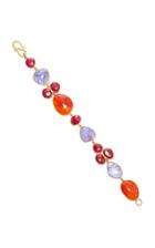 Bahina 18k Gold, Tanzanite, Ruby And Carnelian Bracelet