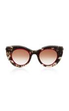 Thierry Lasry Revengy Cat-eye Printed Acetate Sunglasses
