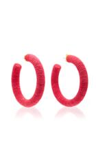 Rebecca De Ravenel Cord Hoop Earrings