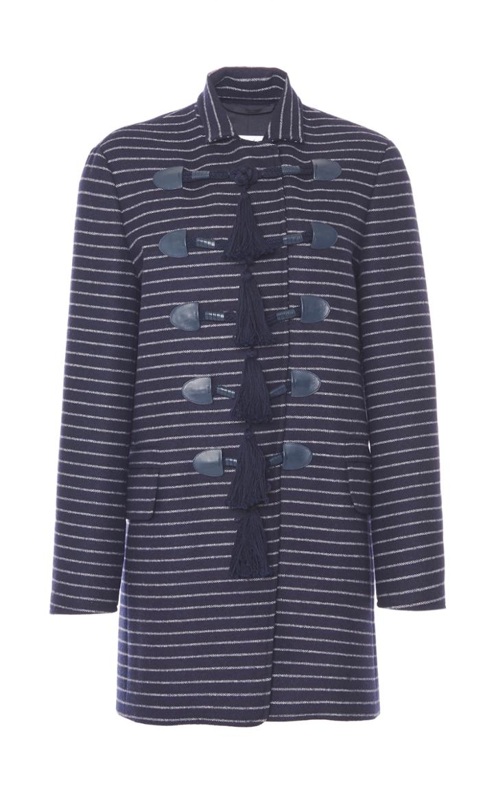 Moda Operandi Max Mara Bill Tassel-detailed Striped Wool-cashmere Jacket
