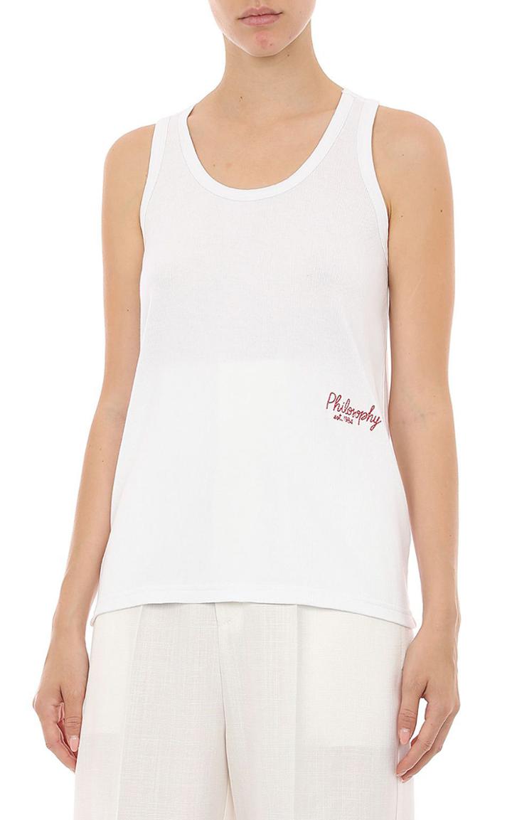 Moda Operandi Philosophy Di Lorenzo Serafini Logo Cotton Tank Top