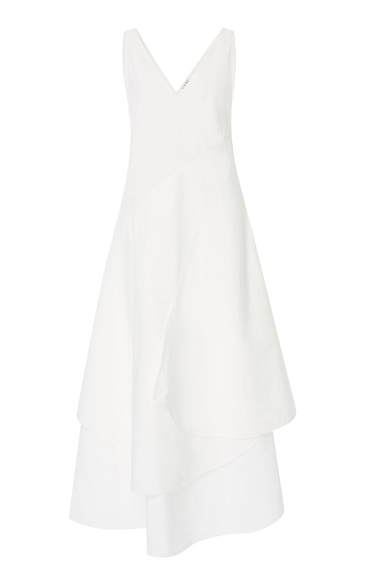 Loewe Petal Crepe Midi Dress