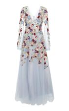 Patbo Beaded Tulle A Line Gown