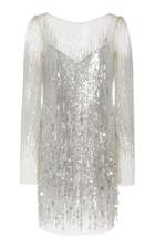 Moda Operandi Monique Lhuillier Sequined Tulle Mini Dress Size: 6