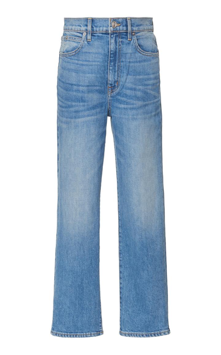 Slvrlake London Cropped High-rise Straight-leg Jeans Size: 31
