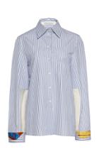 Boontheshop Collection Striped Printed Cotton Shirt