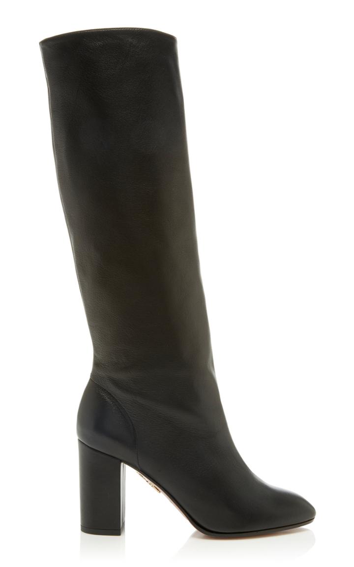 Aquazzura Boogie Leather Knee Boots