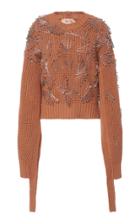 Moda Operandi N21 Pin-embellished Cutout Sweater