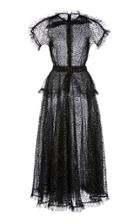 Rodarte Ruffle-trimmed Glittered Tulle Maxi Dress