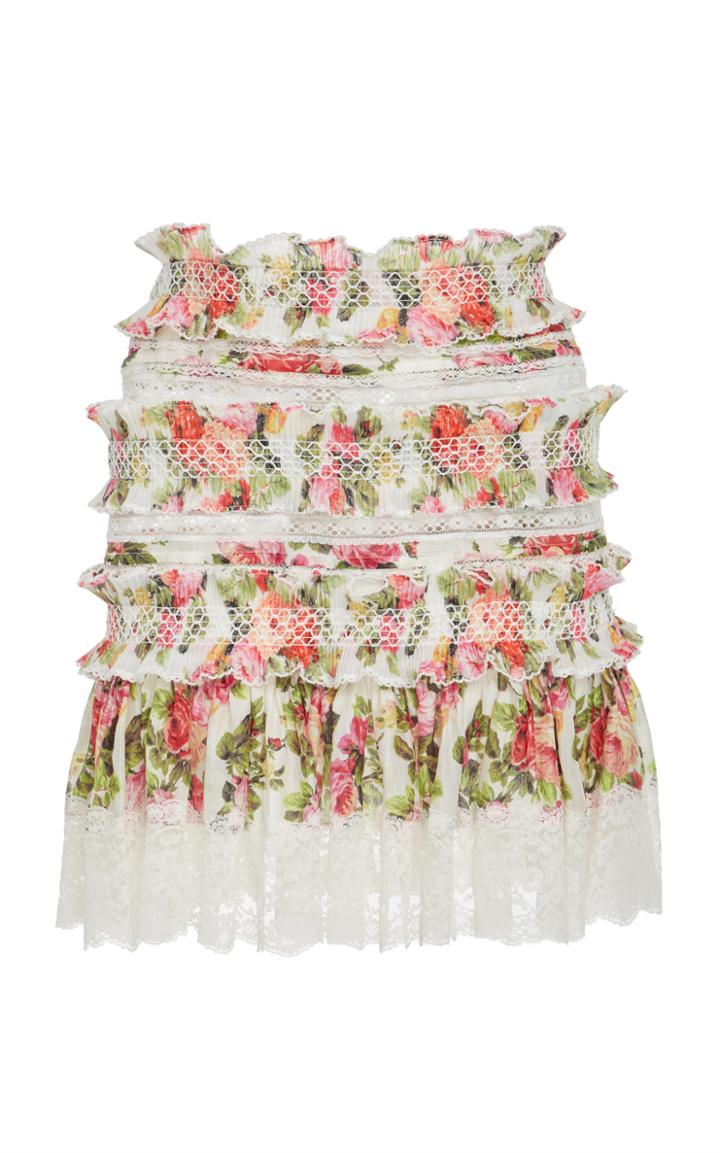 Zimmermann Sunny Smocked Skirt