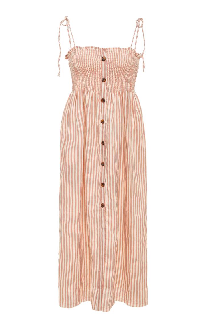 Faithfull Suki Midi Button Down Dress