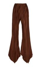 Cult Gaia Keira Pliss Silk-effect Wide-leg Pants
