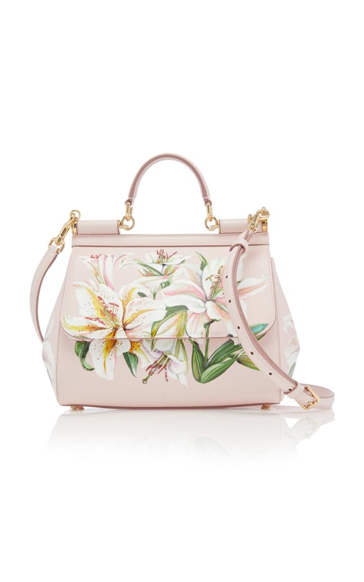 Dolce & Gabbana Sicily Printed Leather Bag