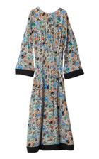 Rodebjer Reham Long Sleeve Midi Floral Dress
