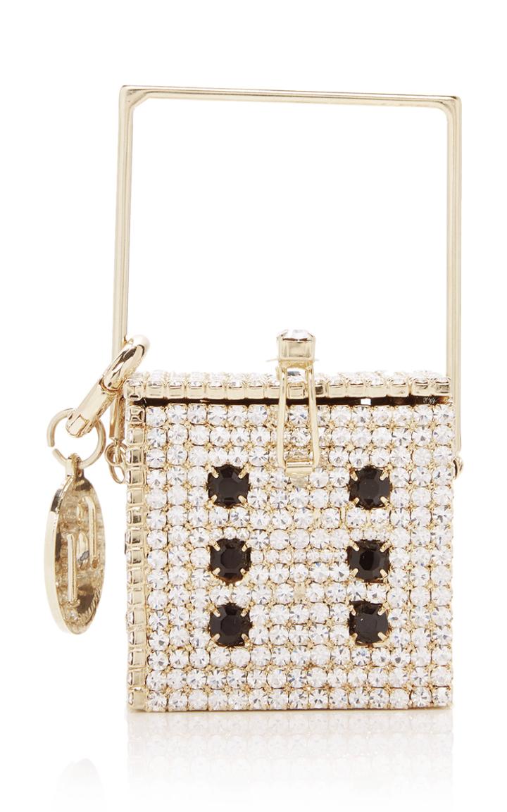 Moda Operandi Rosantica Smorfia Crystal Top Handle Bag