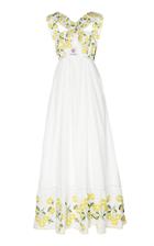 Moda Operandi Gl Hrgel Crisscross-bandeau Linen Maxi Dress Size: Xs