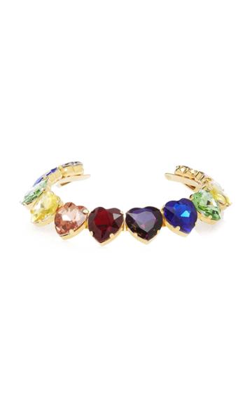 Mordekai Rainbow Crystal Heart Choker