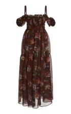 Moda Operandi Brock Collection Rosibel Silk Off-the-shoulder Dress