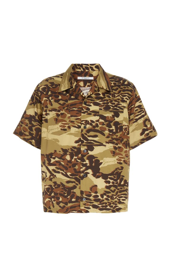 Givenchy Camouflage Cotton Camp Shirt