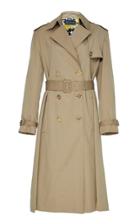 Versace Printed Back Gabardine Trench Coat