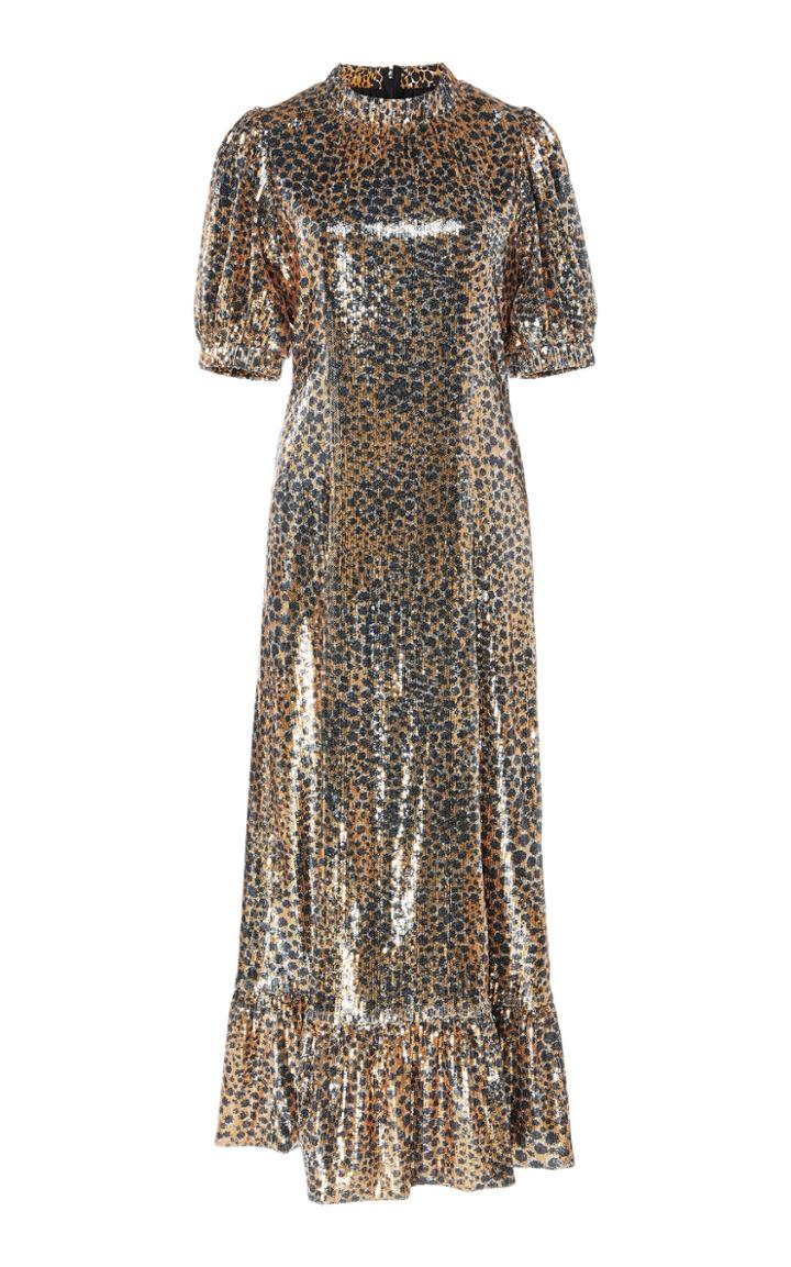 Sea Sequined Midi Dress