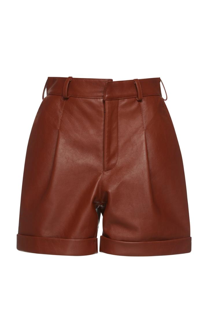 Philosophy Di Lorenzo Serafini Pleated Leather Short