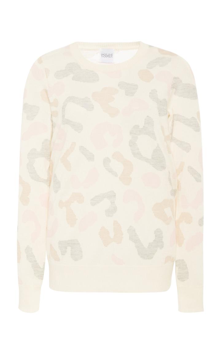 Moda Operandi Madeleine Thompson Admiral Leopard-print Cashmere-silk Sweater Size: M
