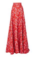 Brandon Maxwell High-waisted Jacquard Ball Skirt