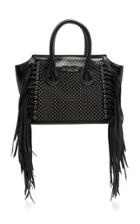 Balmain Mini 3d Tote With Fringe
